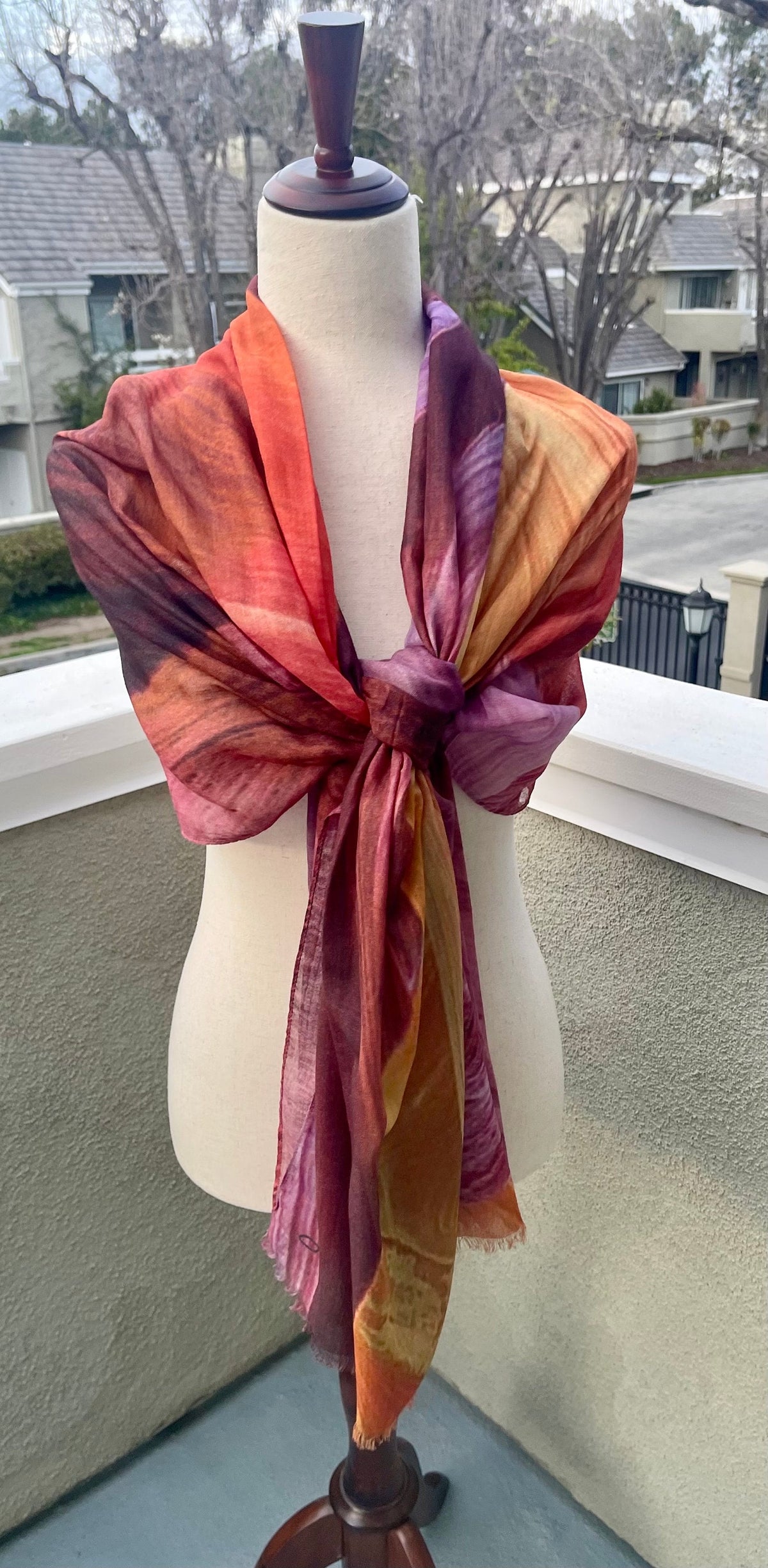 Antelope Canyon Silk & Modal Scarf — Foulard Atelier