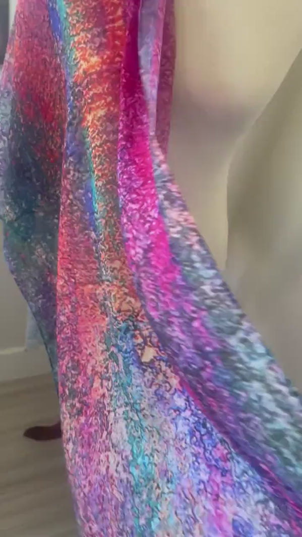 Cosmic Landscape Modal Scarf — product video